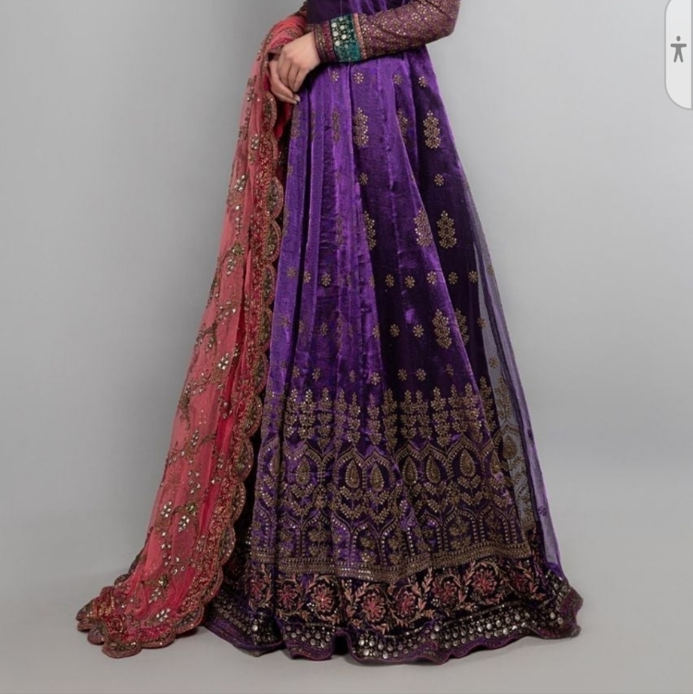 NWOT Designer MARIA B Wedding Gown, Shalwar and Duppatta